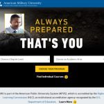 American Military University (AMU) Student Portal